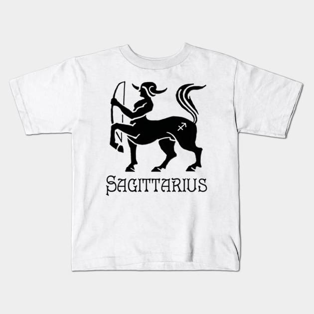 Sagittarius Kids T-Shirt by Izmet